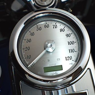 Harley Sportster Dyna Tachoscheibe Gauge Speedometer Silver Tacho Cluster Dial 